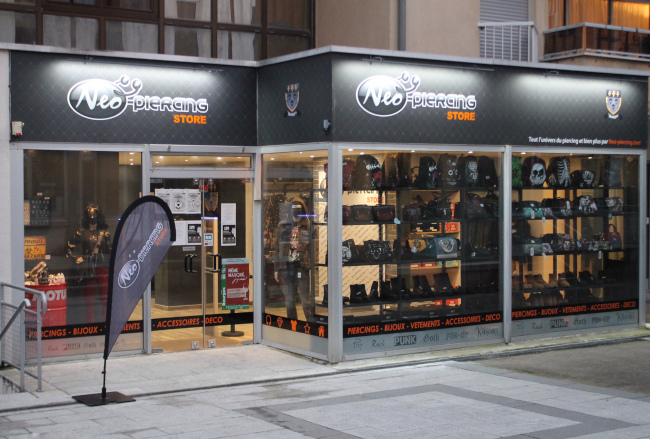 Devanture de la boutique